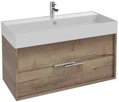 Тумба под раковину Jacob Delafon Vivienne 100 см, корпус дуб табак, фасад дуб табак, EB1585-E52-E52